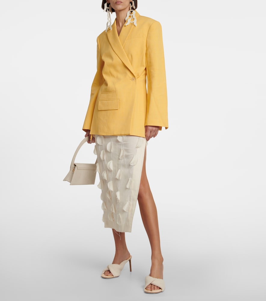 La Veste Tibau linen-blend blazer