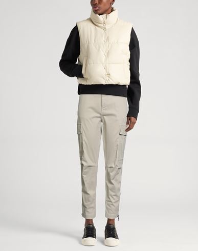 Woman Pants Beige Size 25 Organic cotton, Recycled elastane