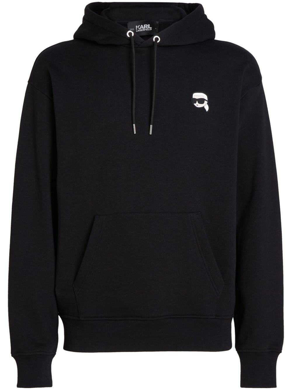 K/IKONIK patch hoodie - Black