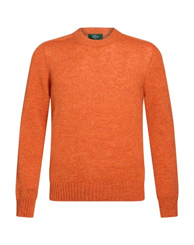 Man Sweater Orange Size 44 Virgin Wool