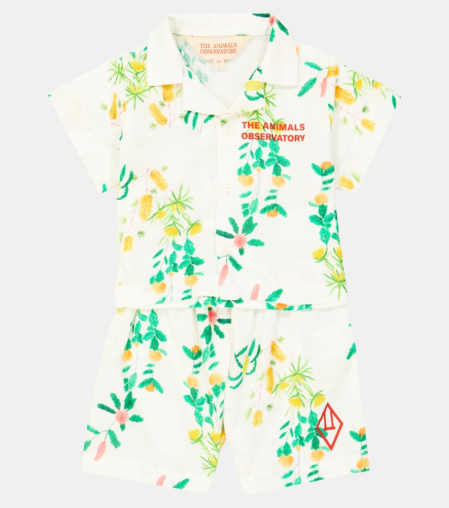 The Animals Observatory Baby Magpie shirt and shorts set