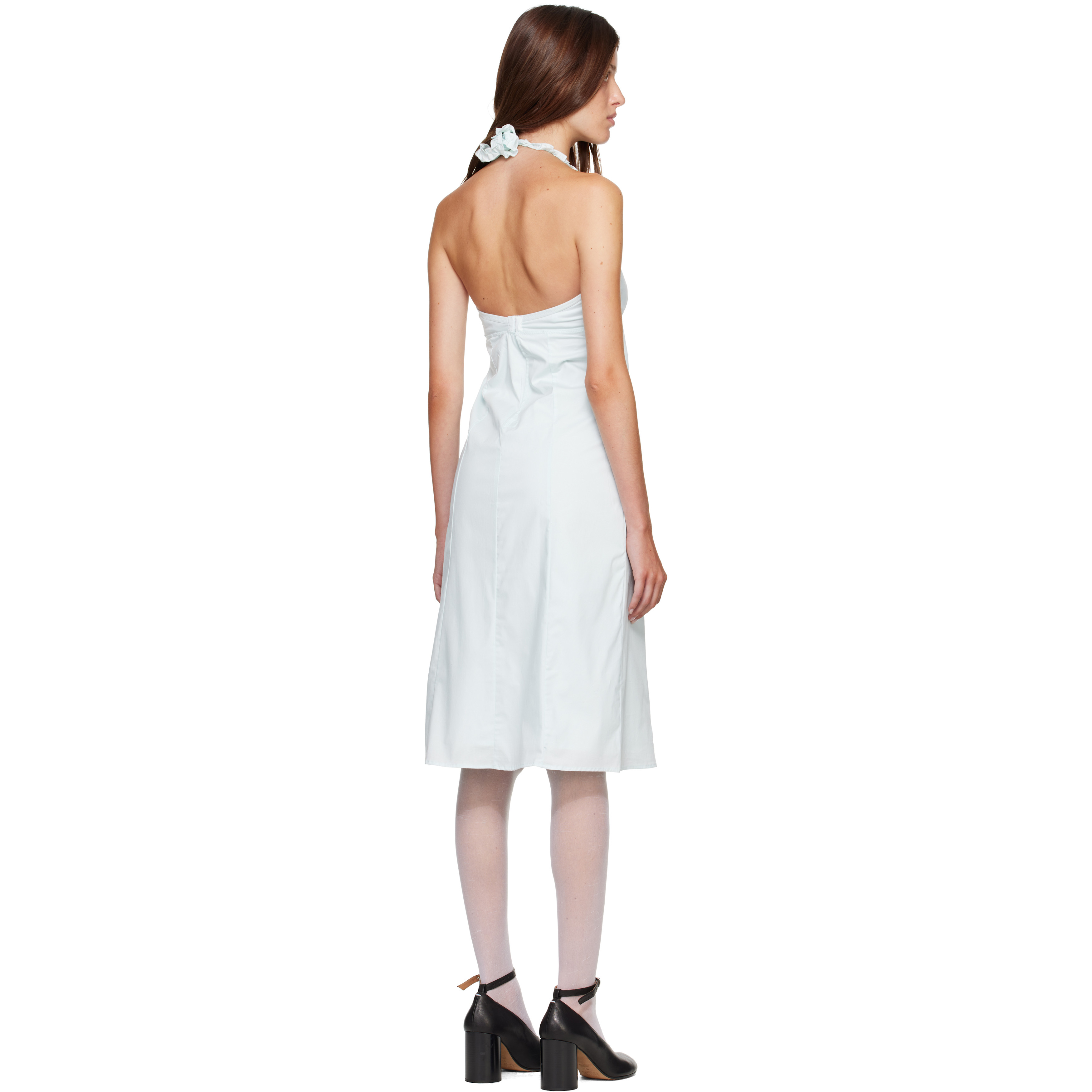 Blue Sky Halter Midi Dress