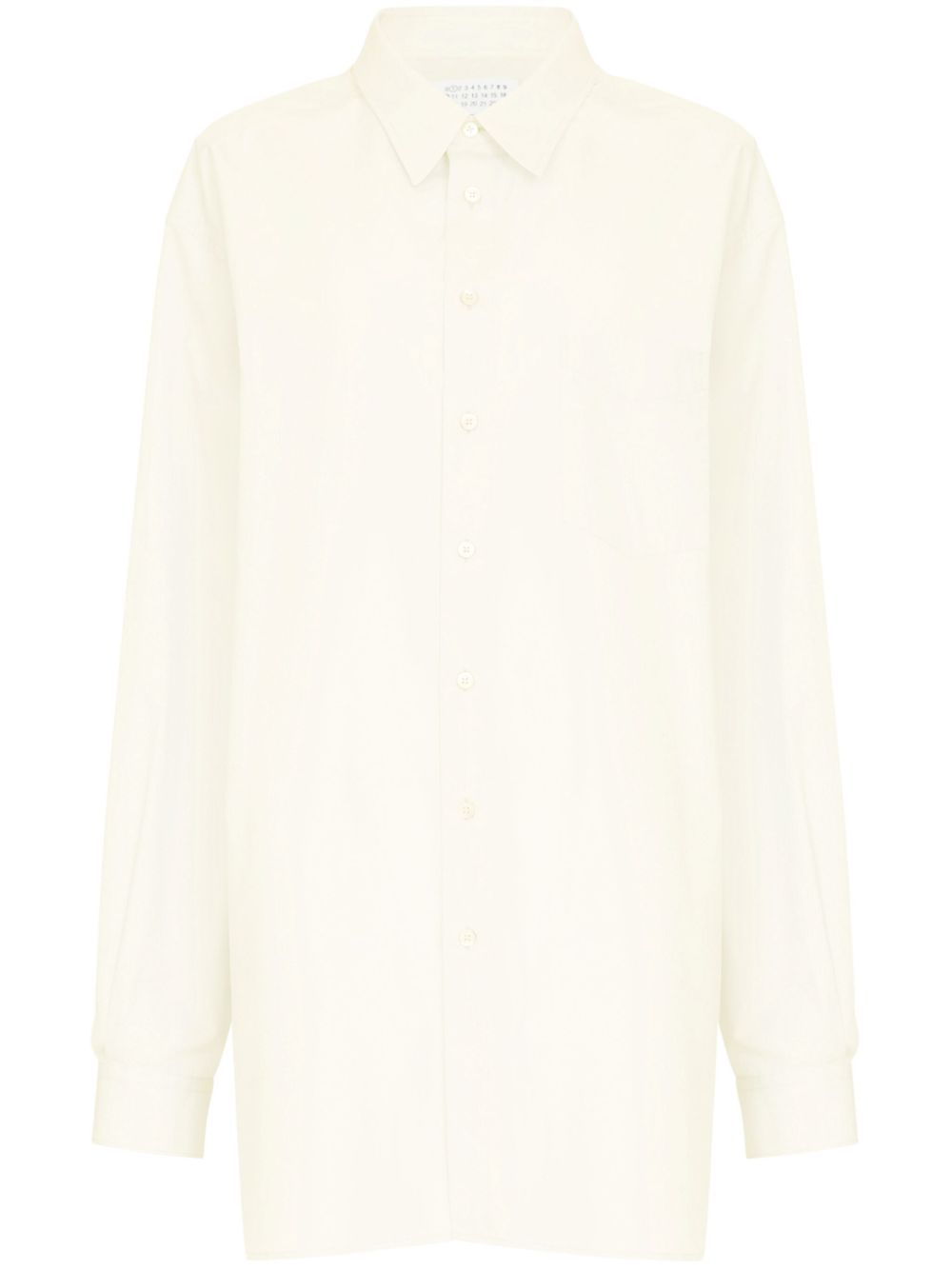 Oversized cotton shirt - Neutrals