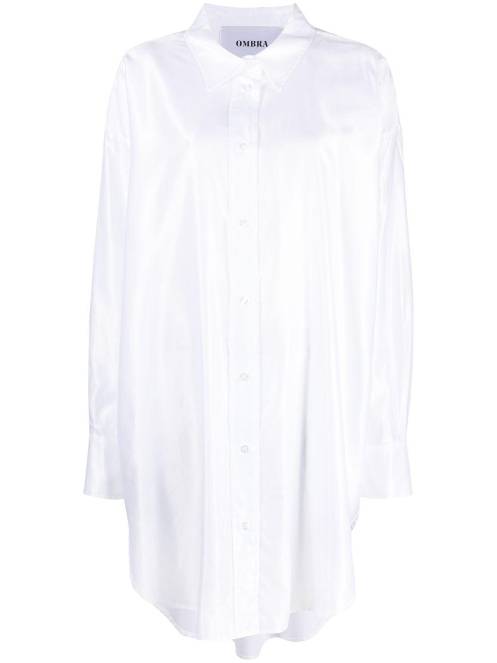 Oversized long-sleeve shirt - White