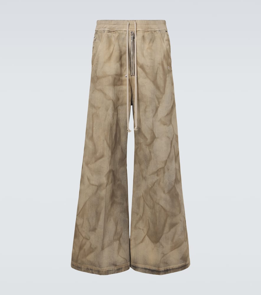 Bela printed cotton wide-leg pants