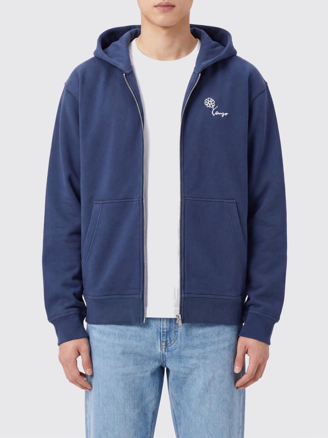 Sweatshirt Men color Blue