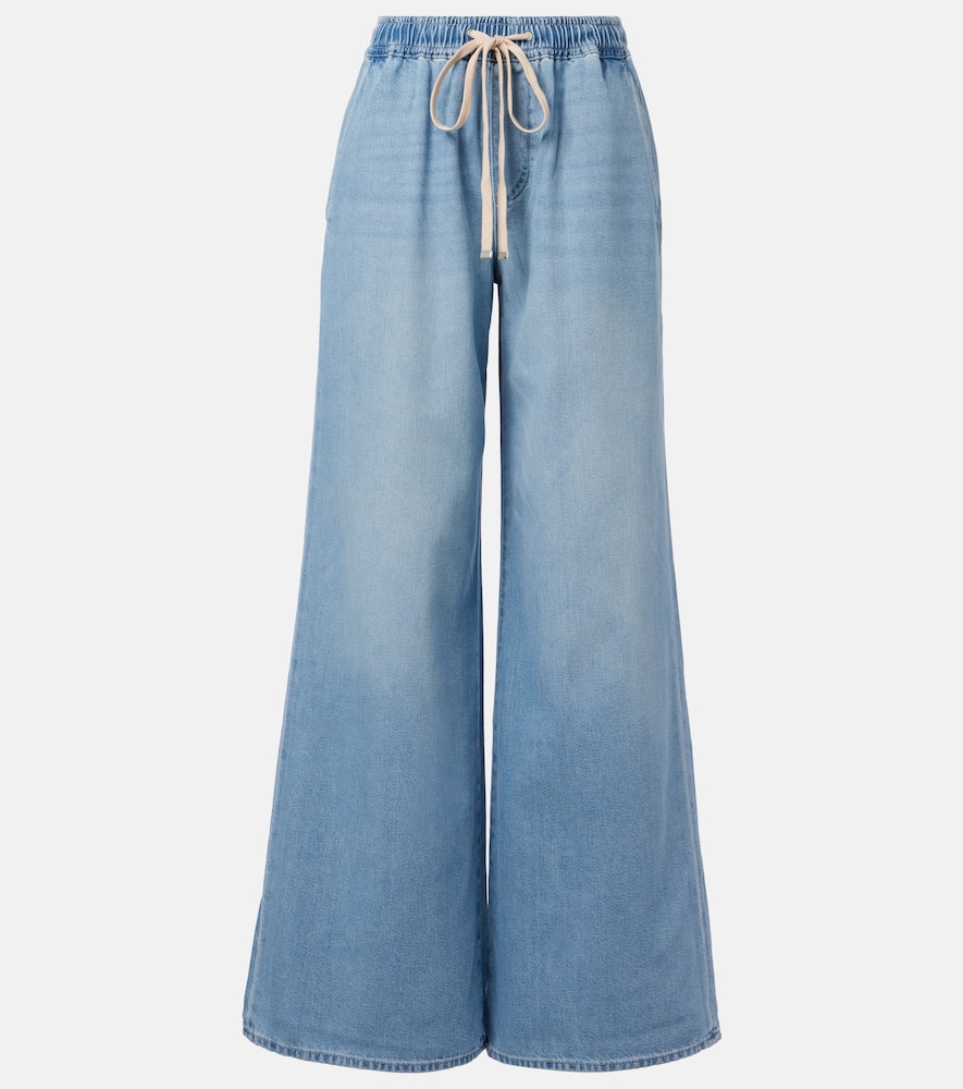 Pull On high-rise wide-leg jeans