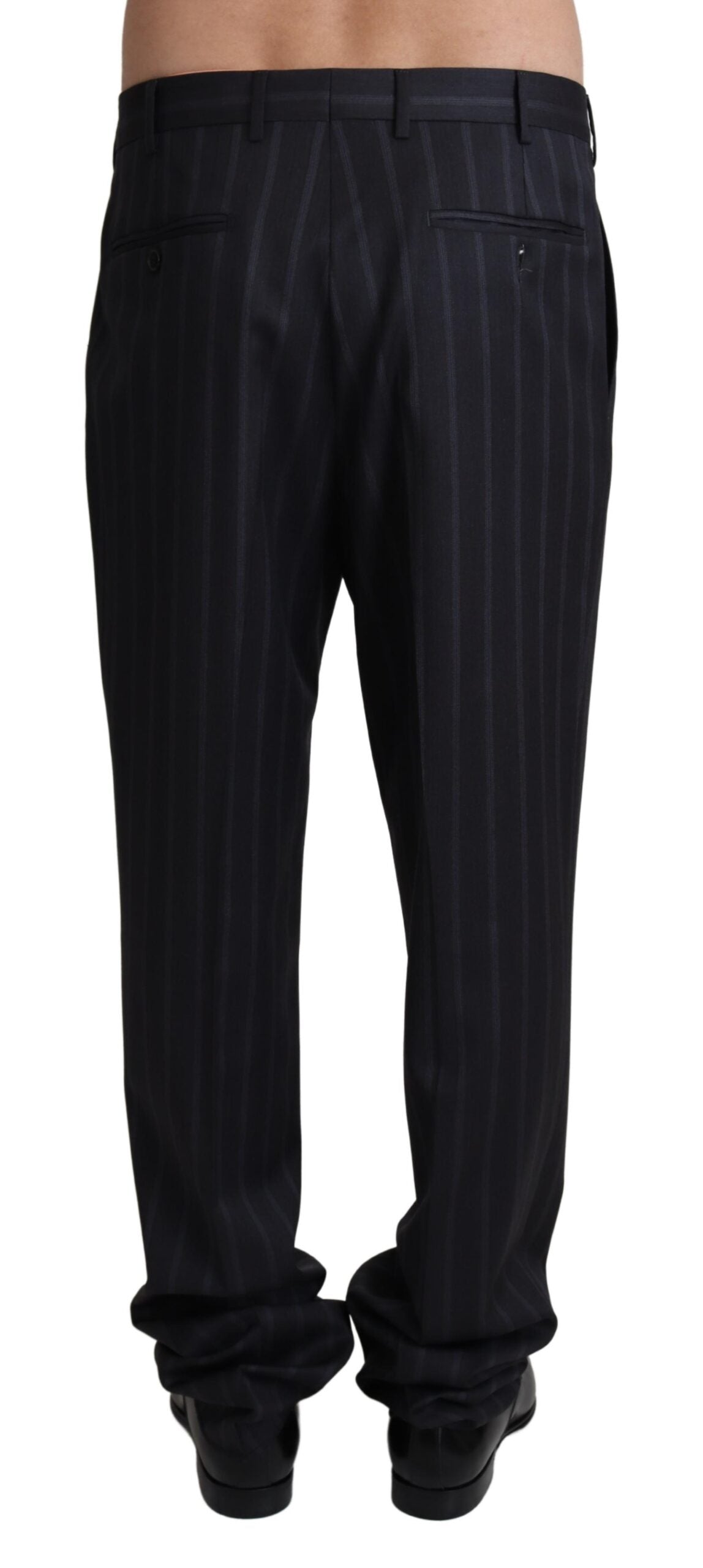 Wool Blend Formal Trousers — Gray