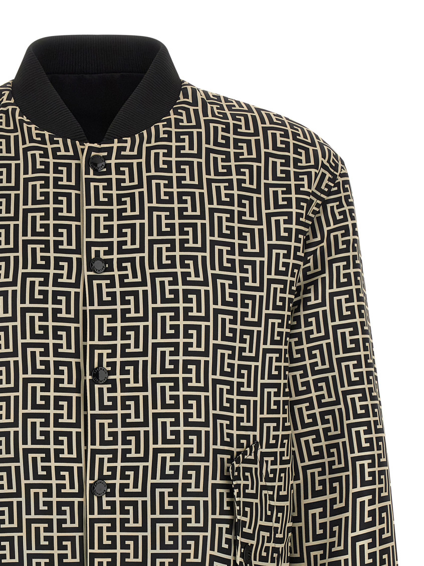 'Monogram' Reversible Bomber Jacket