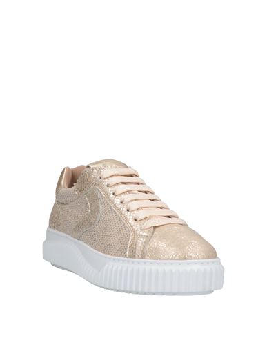 Voile Blanche Woman Sneakers Platinum Size 7 Soft Leather