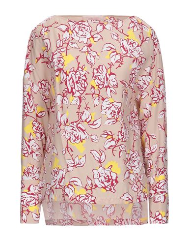 Liviana Conti Woman Top Beige Size 10 Acetate, Silk