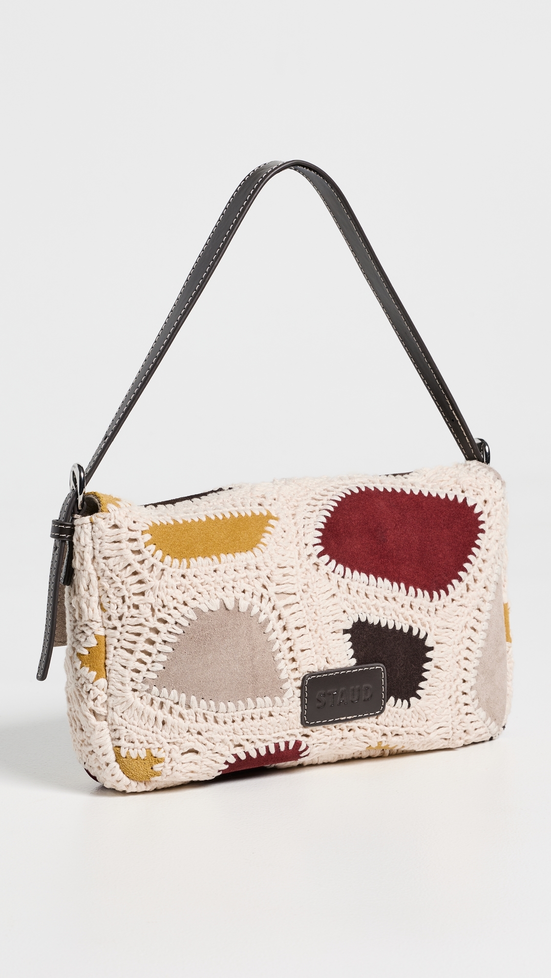 Harlow Shoulder Bag Suede Patchwork One Size