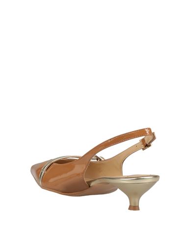 Woman Pumps Tan Size 10 Textile fibers