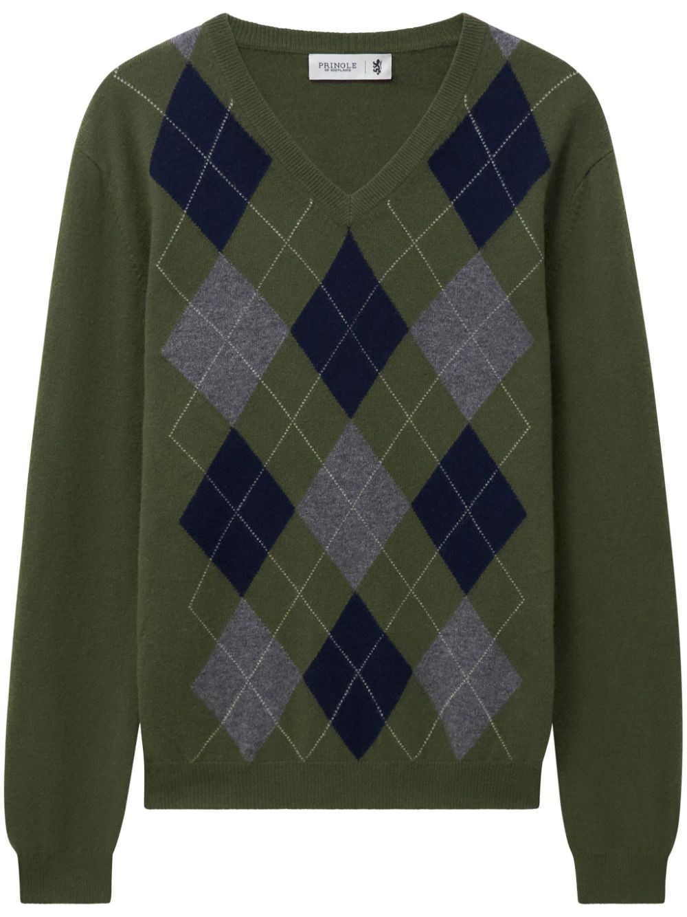 V-neck cashmere jumper - Green