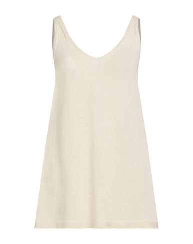 Woman Mini dress Ivory Size M Cotton