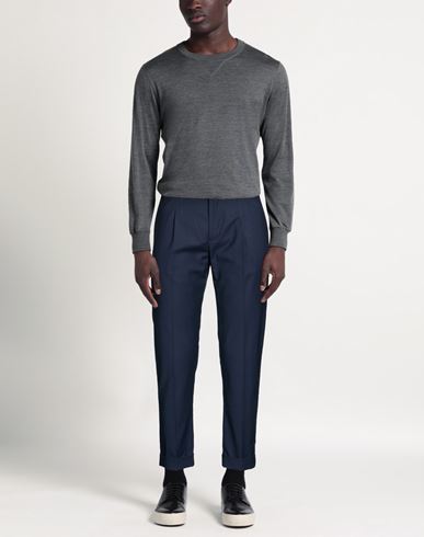 Man Pants Navy Size 38 Polyester, Viscose, Elastane