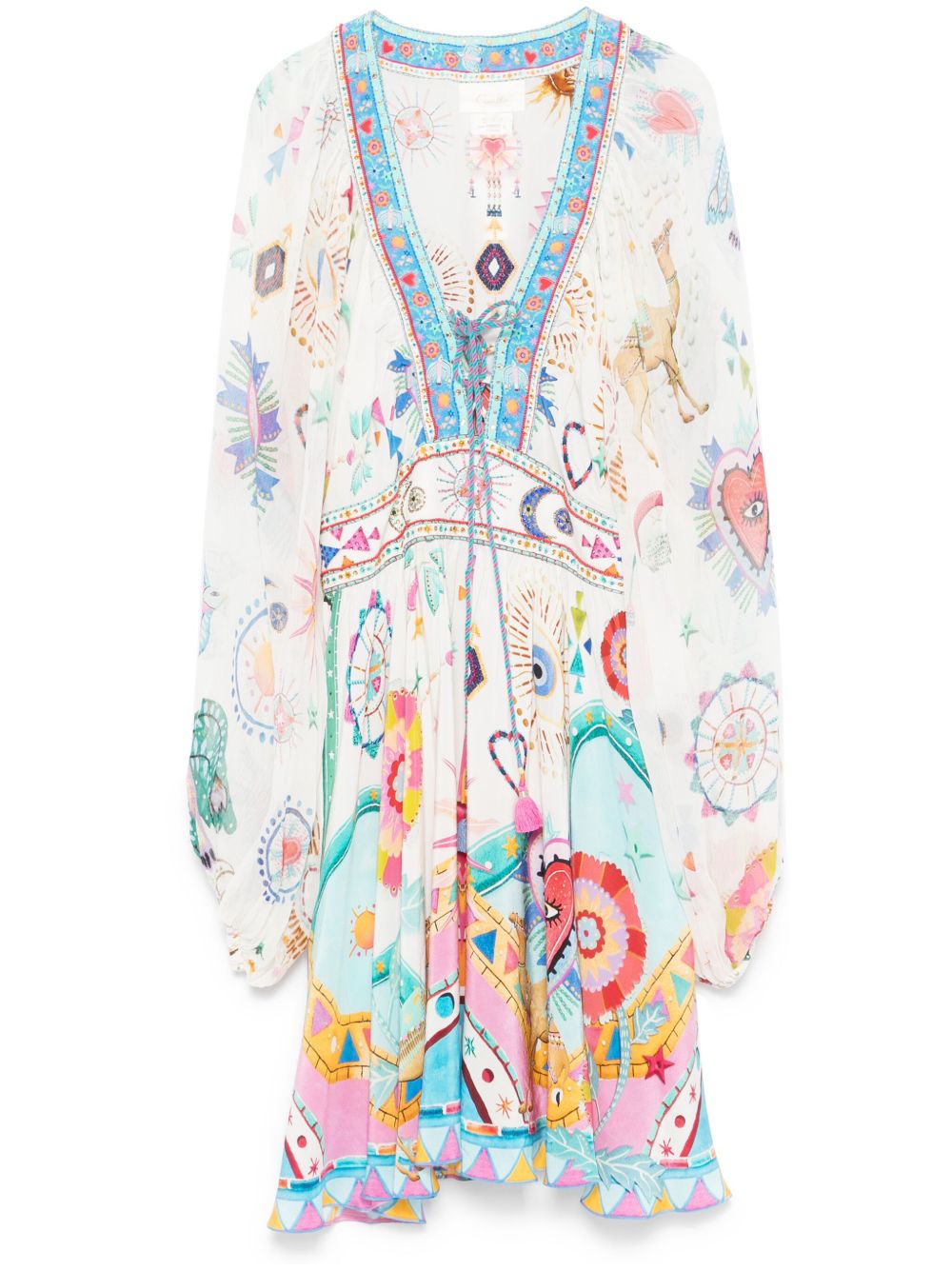 Living In Colour mini dress - White