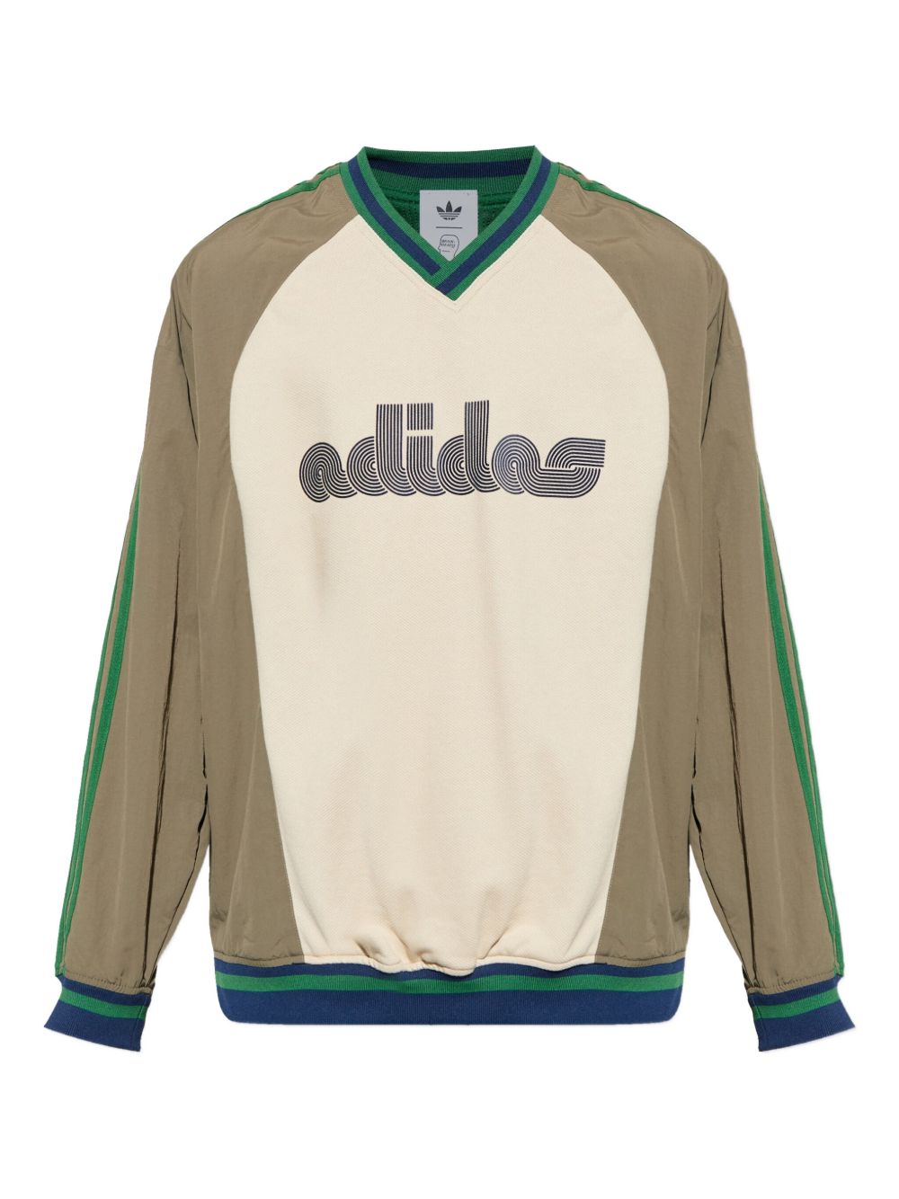 X Brain Dead Originals colour-block logo sweatshirt - Green