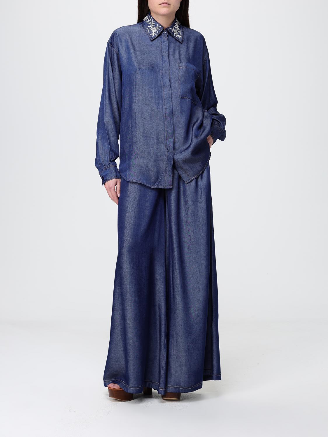 Shirt Woman color Denim