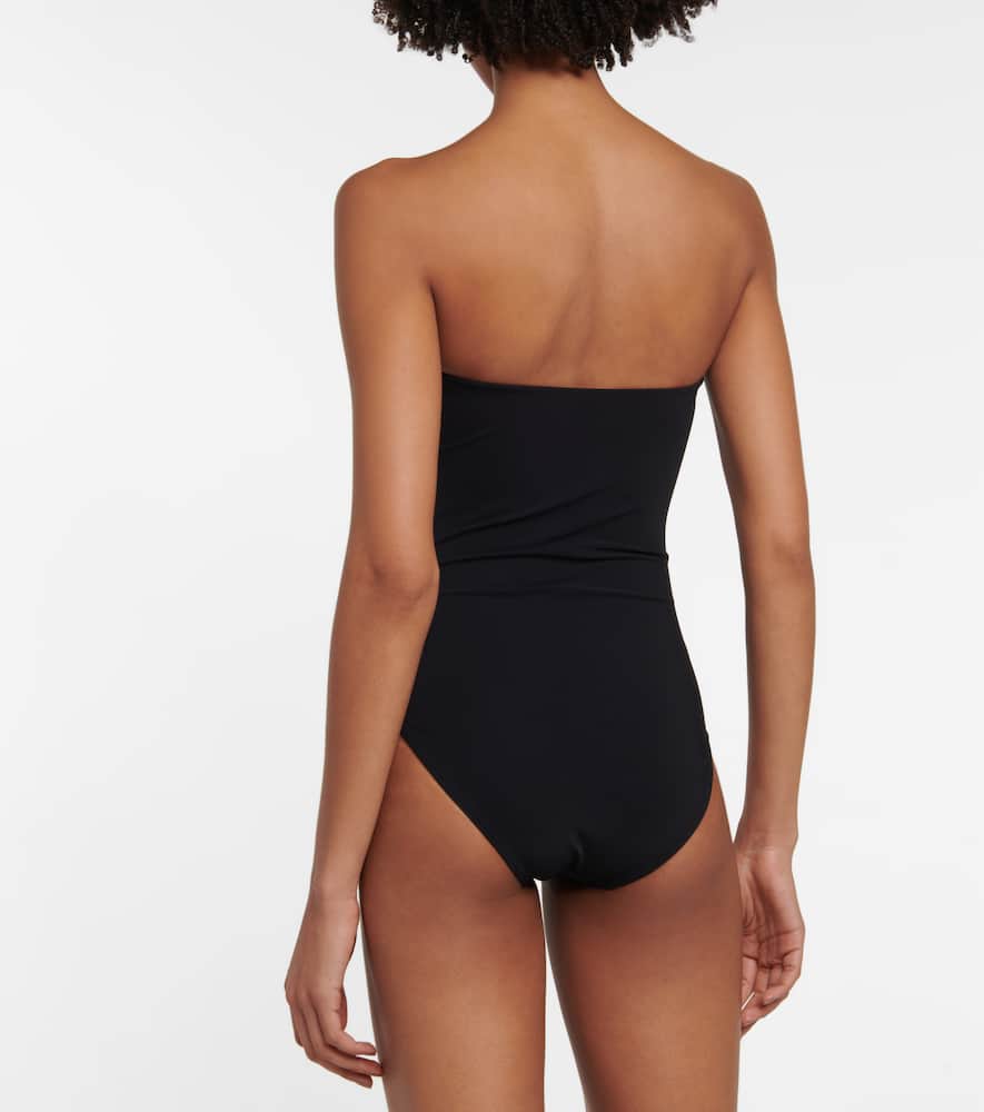 Basics halter-neck swimsuit
