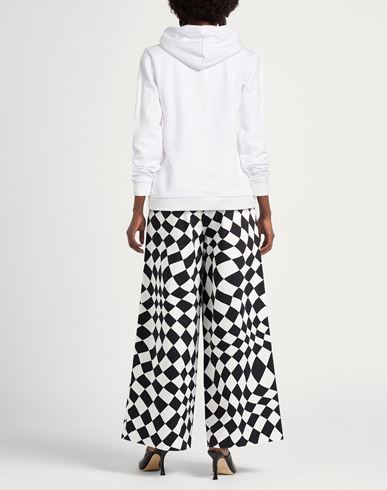Woman Sweatshirt White Size L Cotton, Polyester