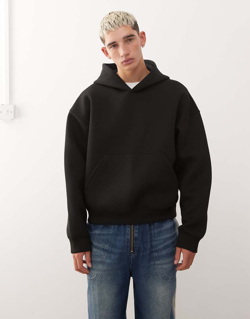 Simon scuba hoodie in black
