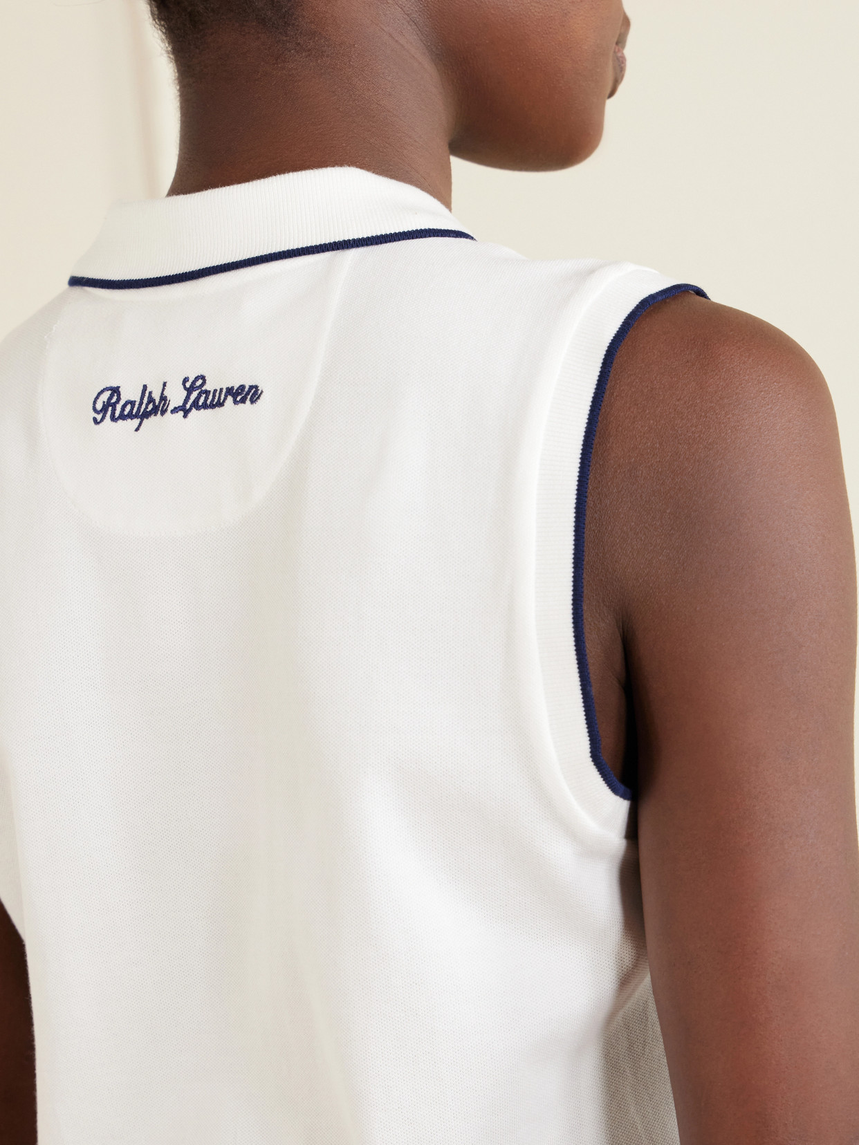 + Wimbledon Logo-embroidered Cotton-blend Jersey Polo Vest - White