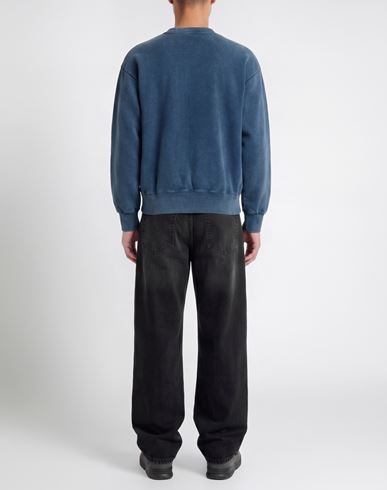Man Sweatshirt Slate blue Size L Cotton
