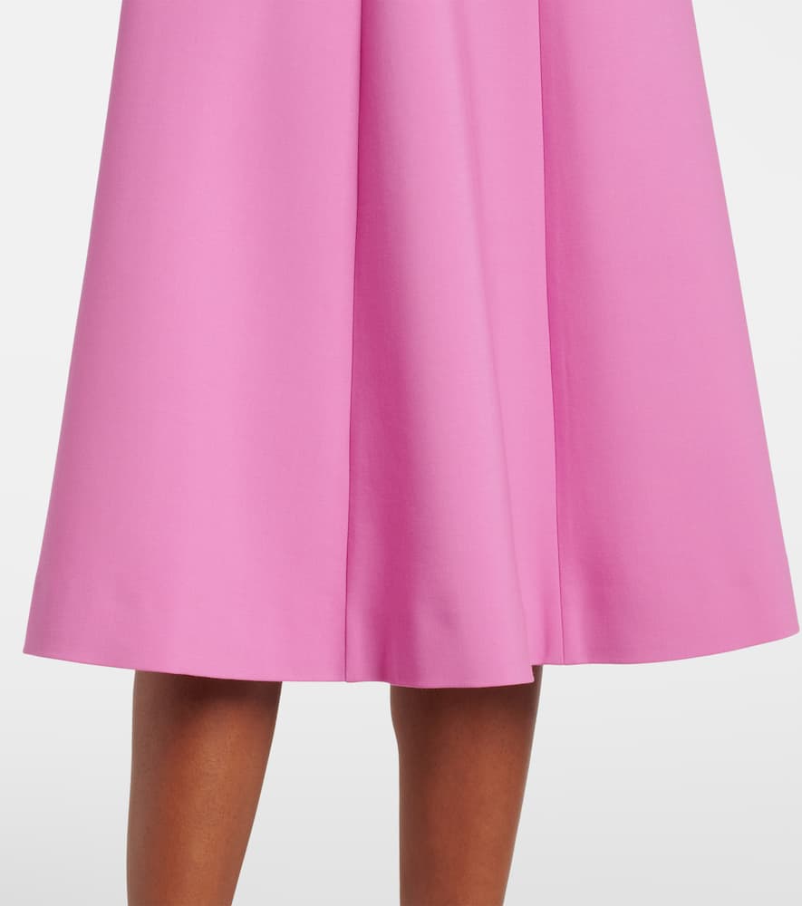 Wool-blend midi dress