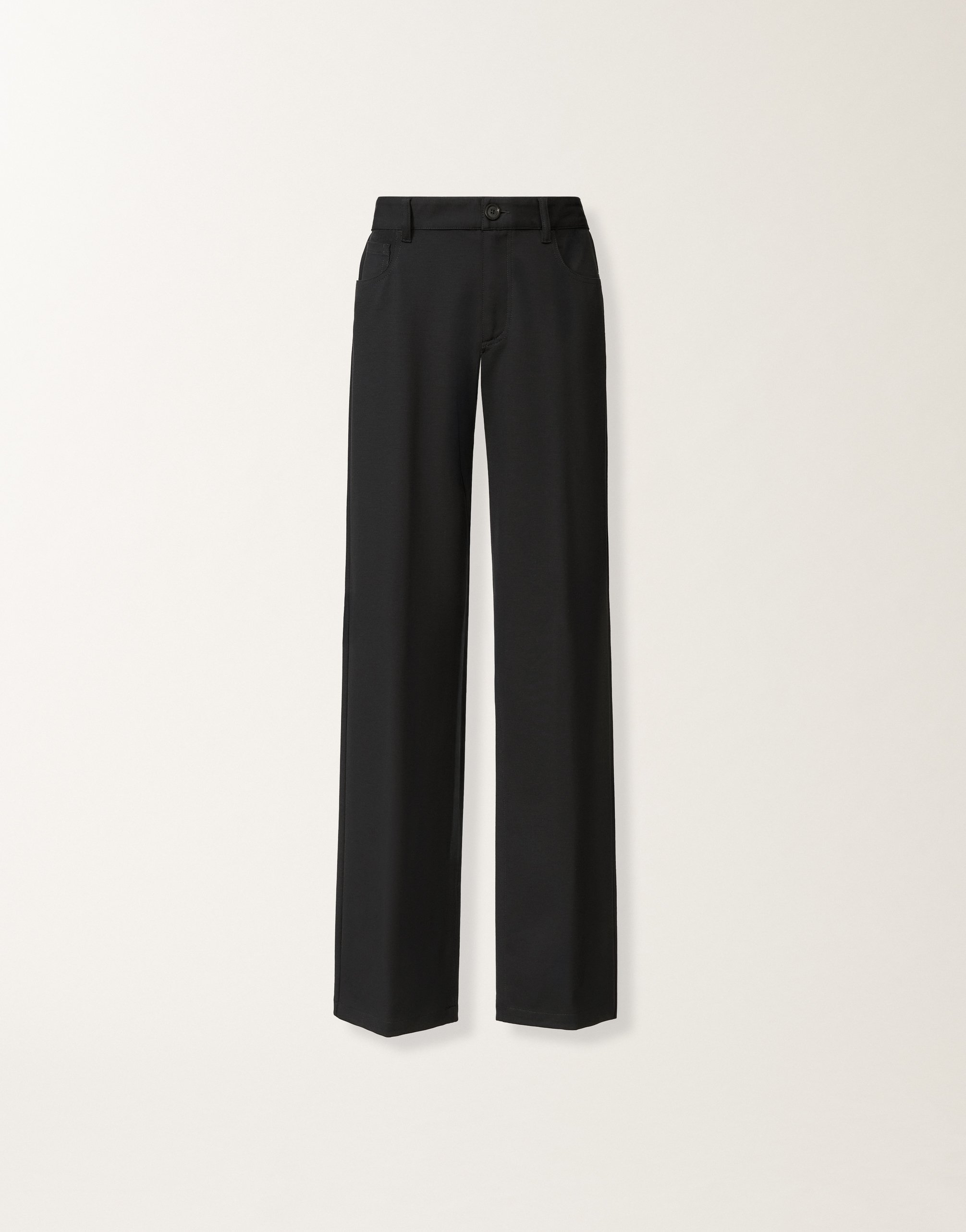 Pants in midnight blue Milano jersey