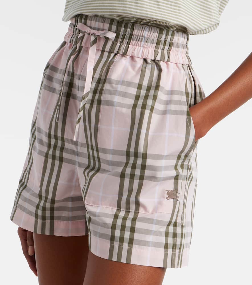 Check cotton shorts
