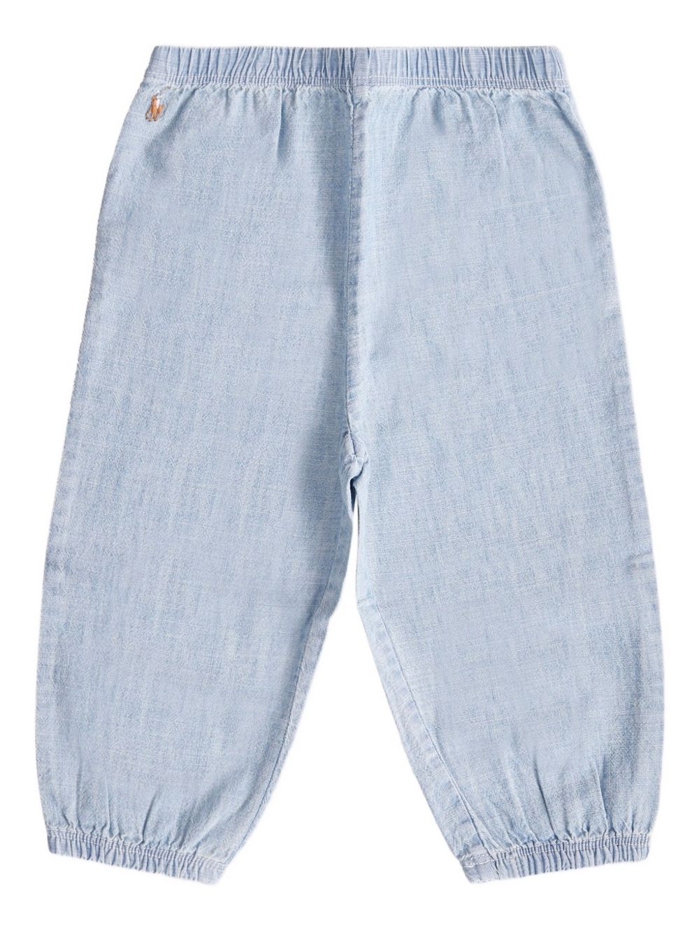 Cotton chambray trousers - Blue