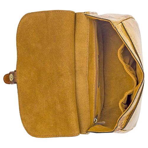 Claretta Leather Saddle Bag - Black