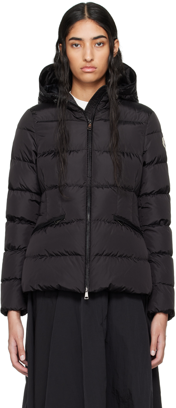 Moncler Black Avoce Short Down Jacket