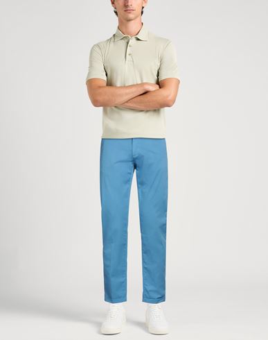 Re_hash Man Pants Light blue Size 30 Cotton, Elastane
