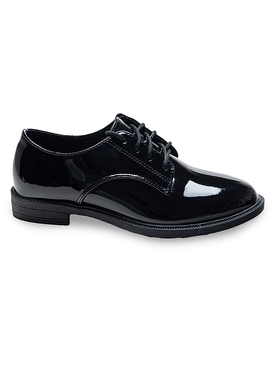 Patent Oxford Laced Dress Shoes - Black