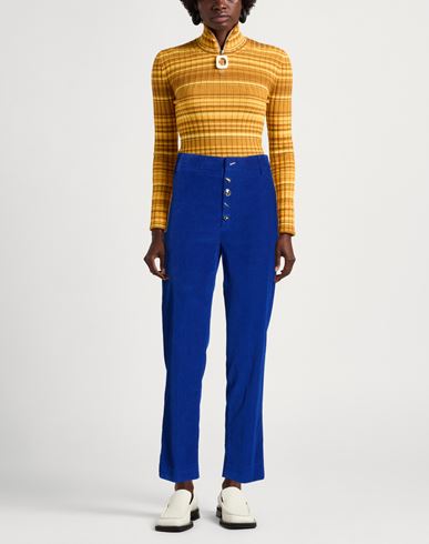 Woman Pants Blue Size 25 Cotton, Lyocell, Elastane