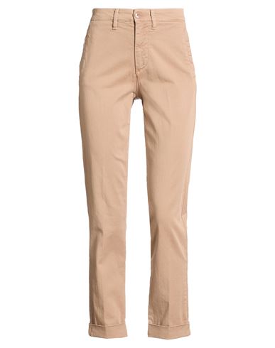 Woman Pants Light brown Size 25 Cotton, Elastane