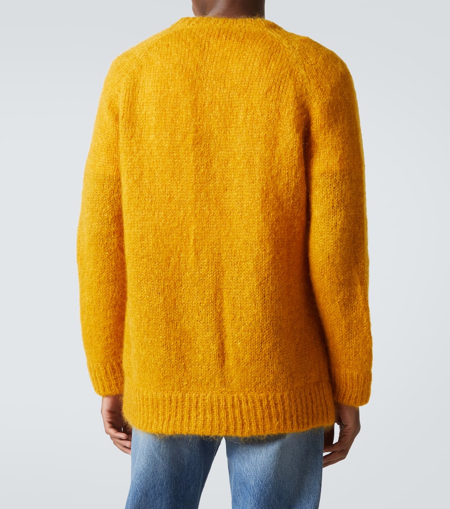 Valentino Cable-knit mohair-blend cardigan