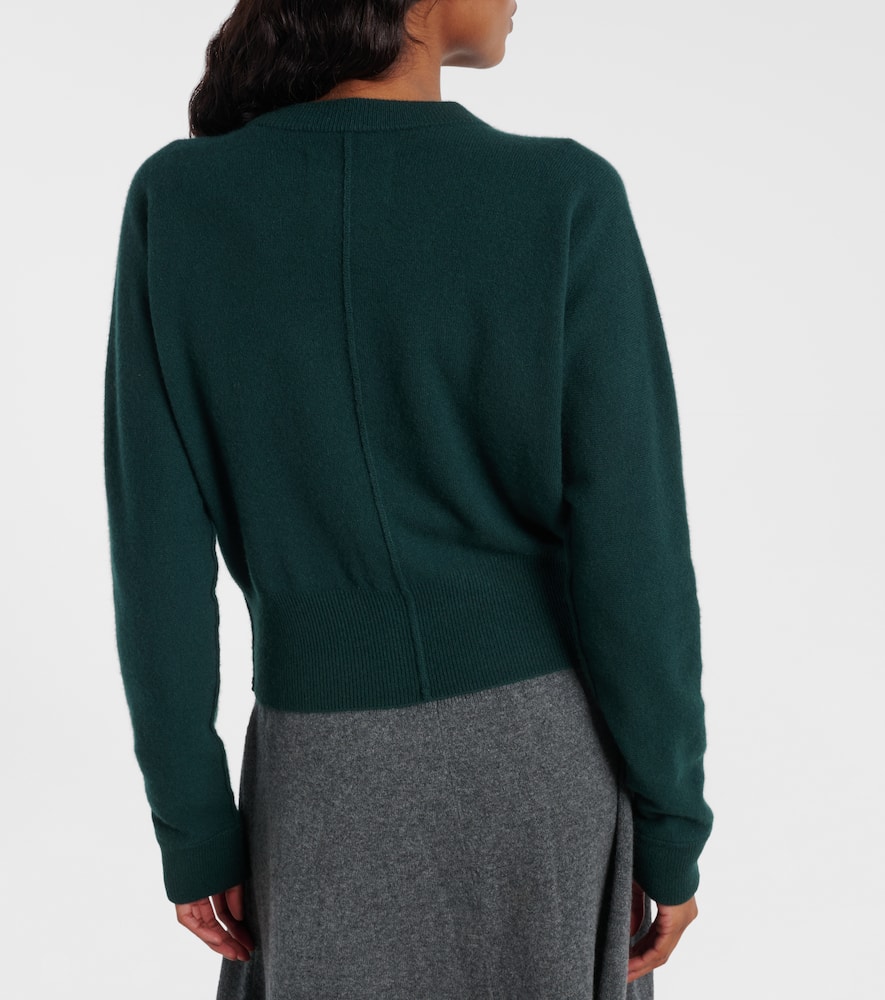 Blouson cashmere-blend cardigan