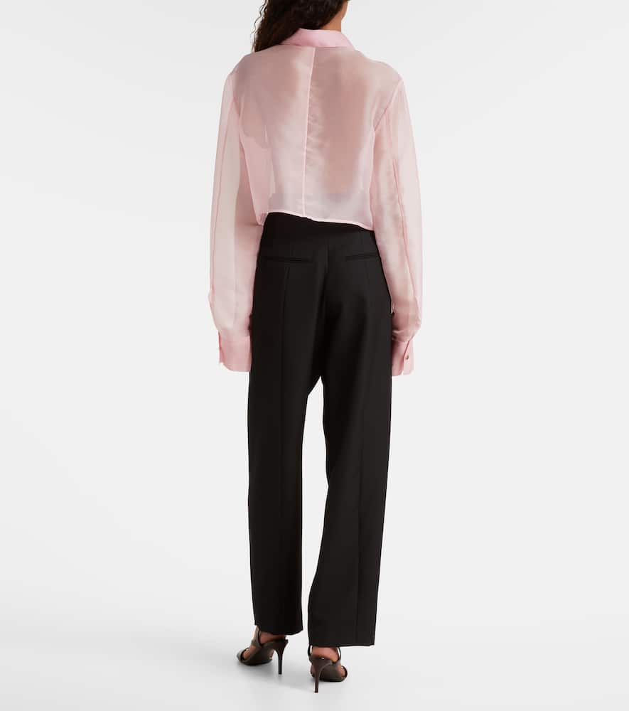 Jasen silk organza shirt