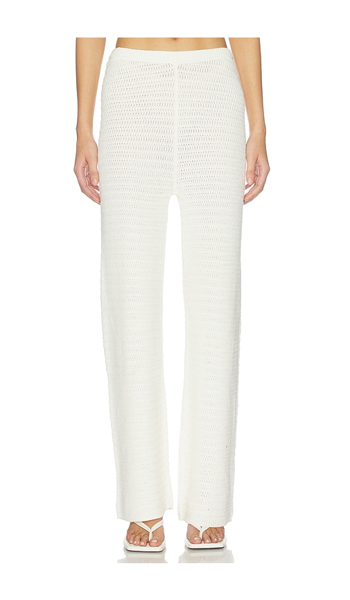 & Reckless Geri Knitted Trousers in Cream. - M also in L, S, XL/1X