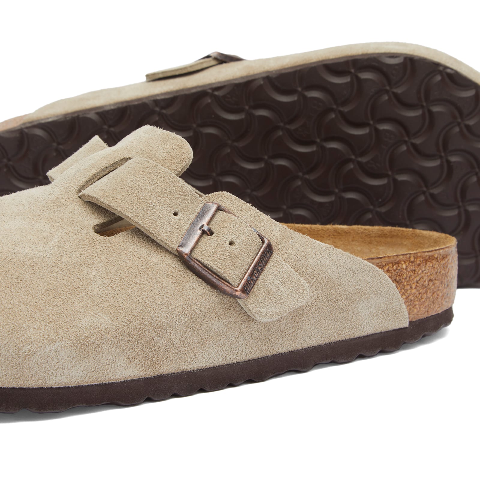 Boston Clog - Taupe Suede