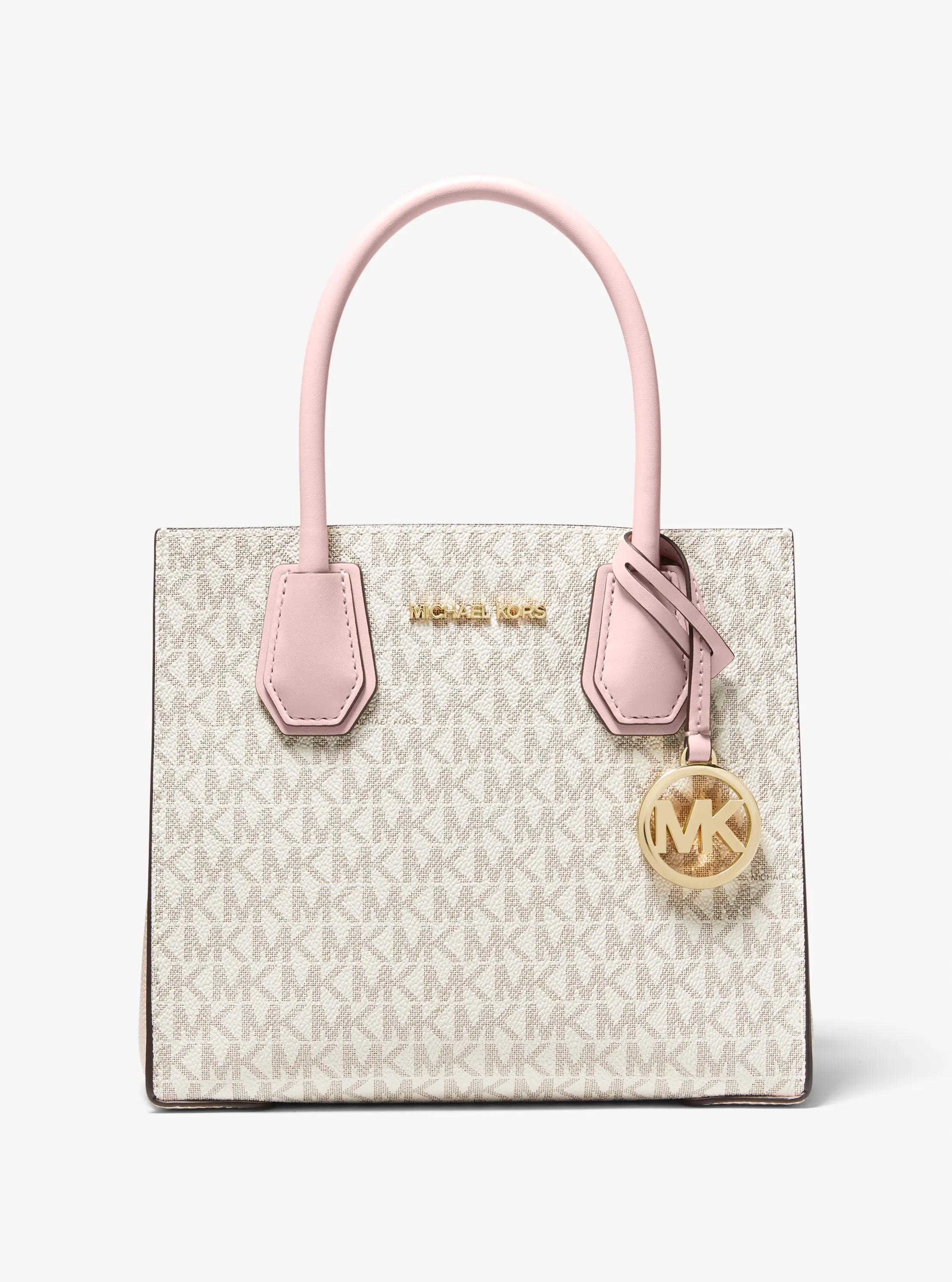 Voyager Large Color-Block Signature Logo Tote Bag in Pink - One Size