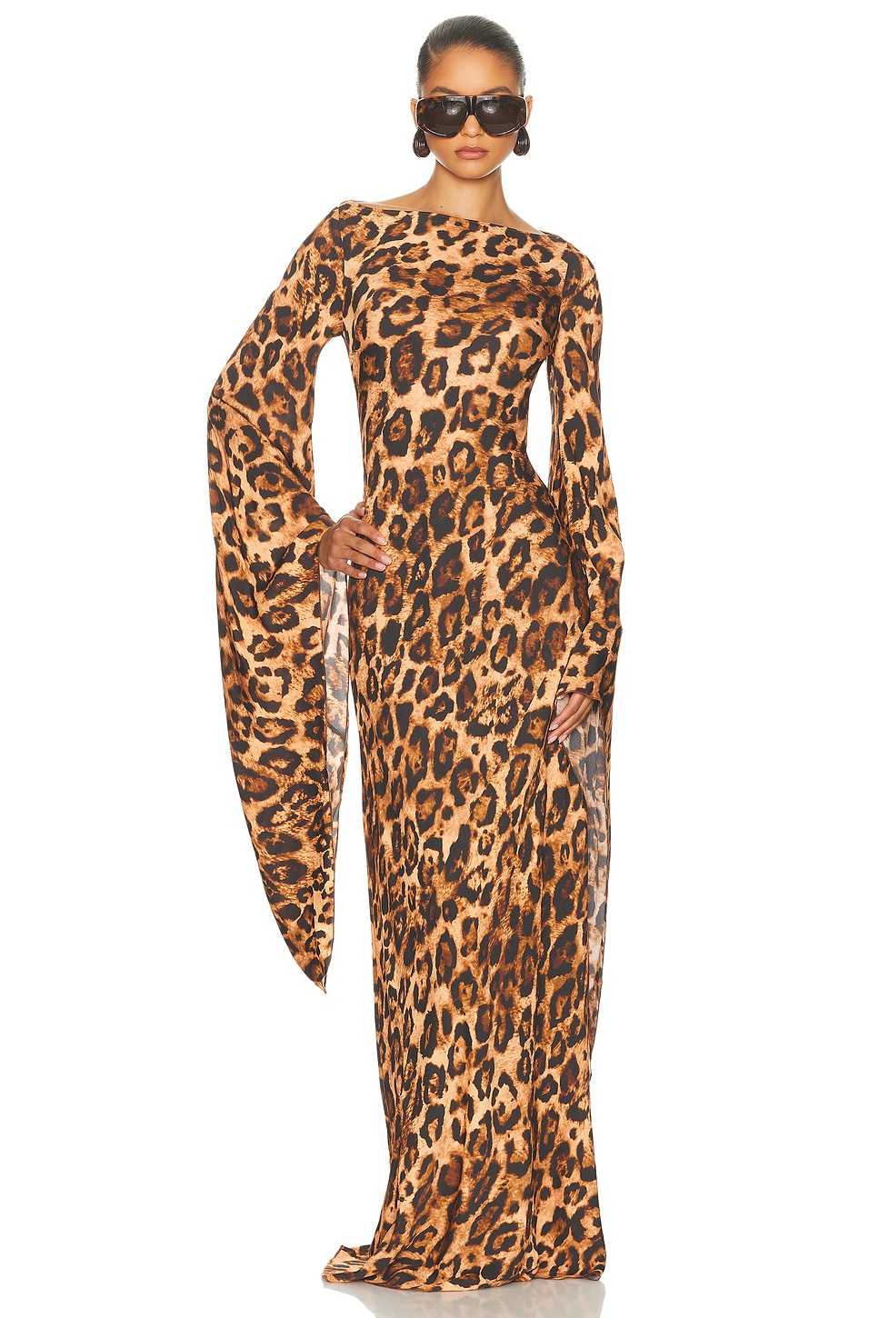 Helsa The Rosalind Dress in Brown. - XS also in L, M