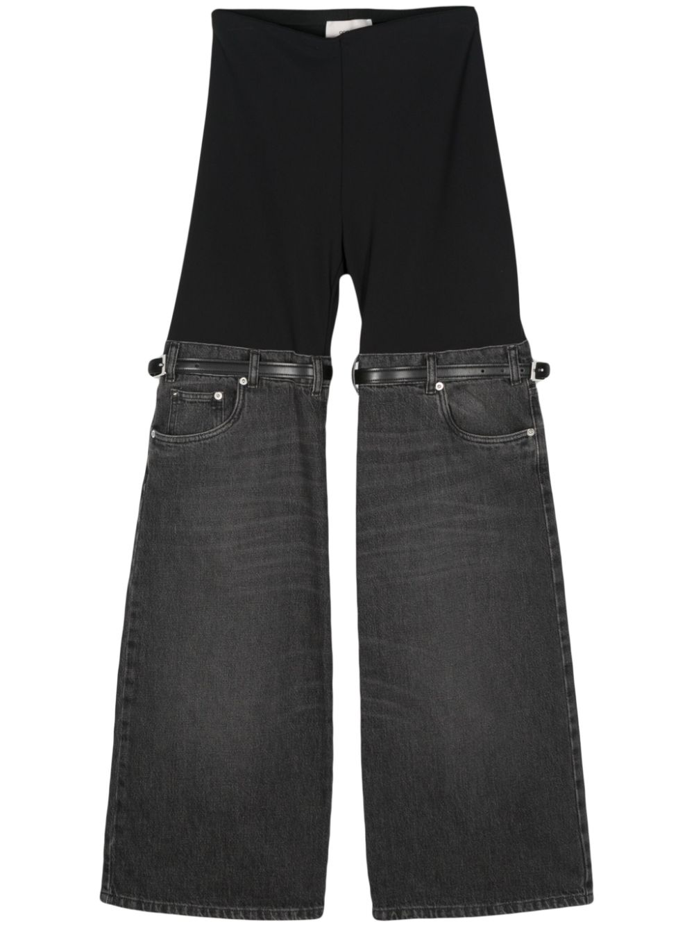 Hybrid flared jeans - Black