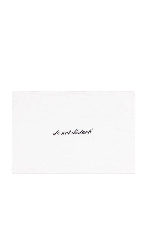 Abbode Do Not Disturb Pillowcase en White