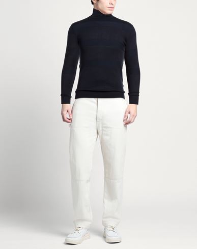 Man Turtleneck Midnight blue Size S Viscose, Nylon