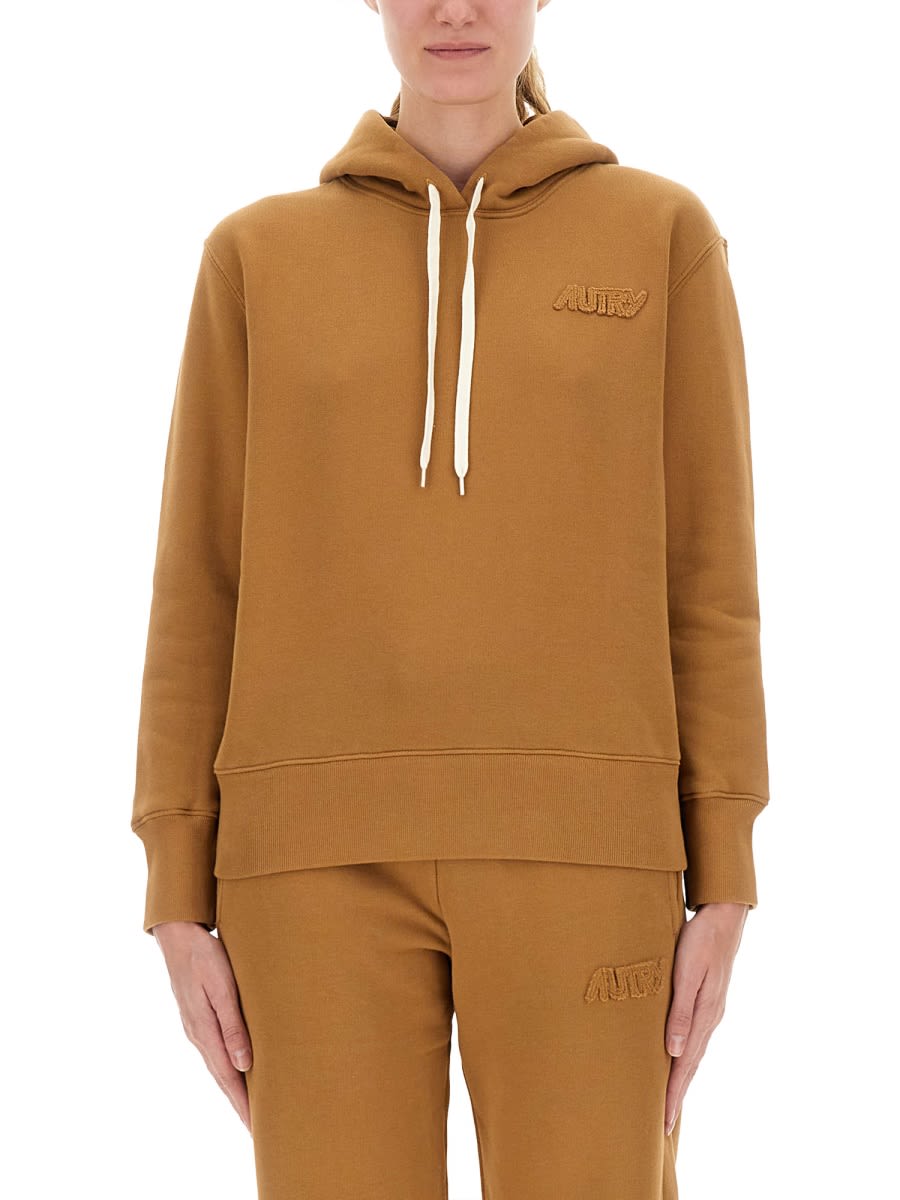 Cotton Hoodie With Logo