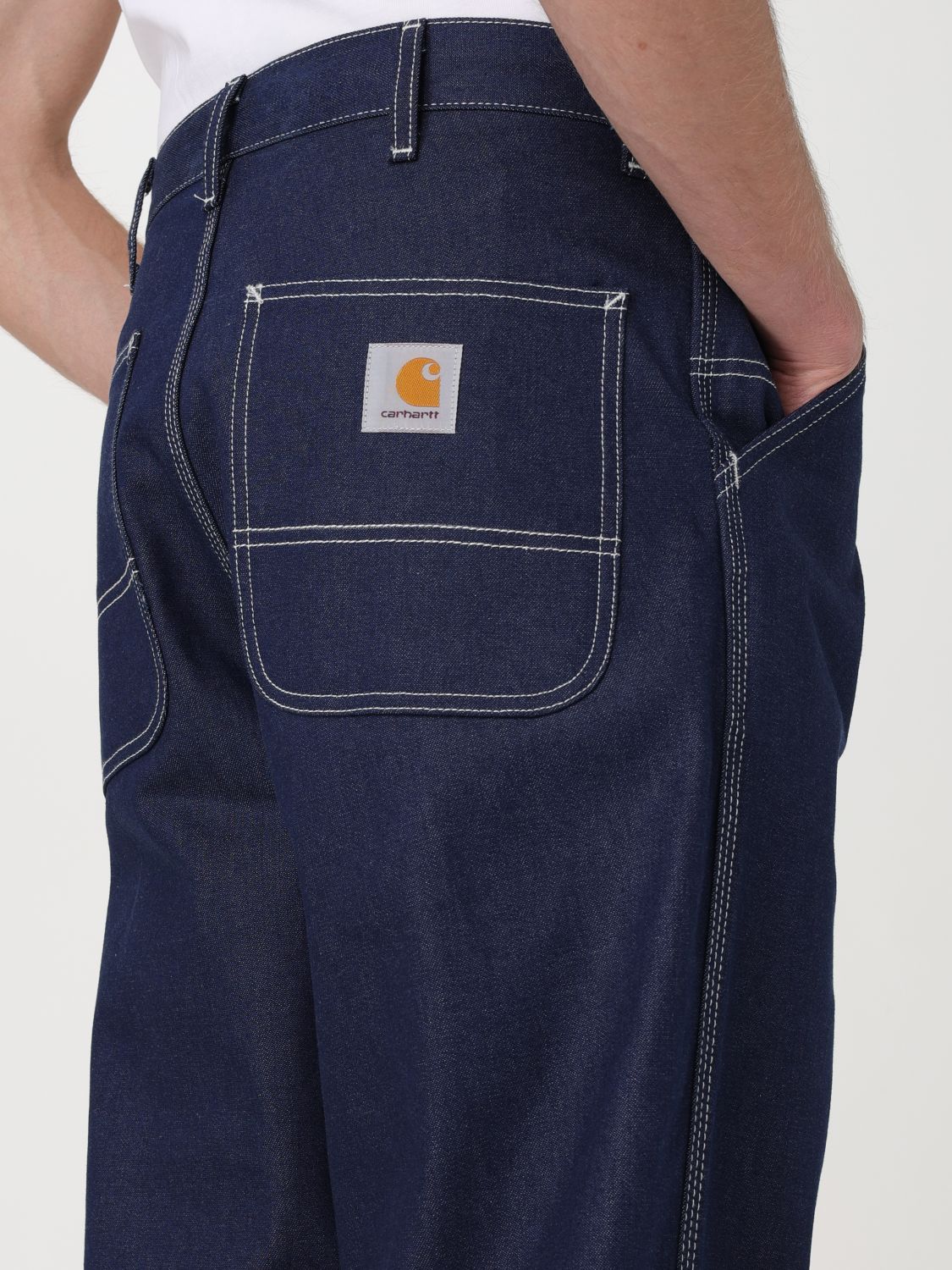 Pants Men color Blue